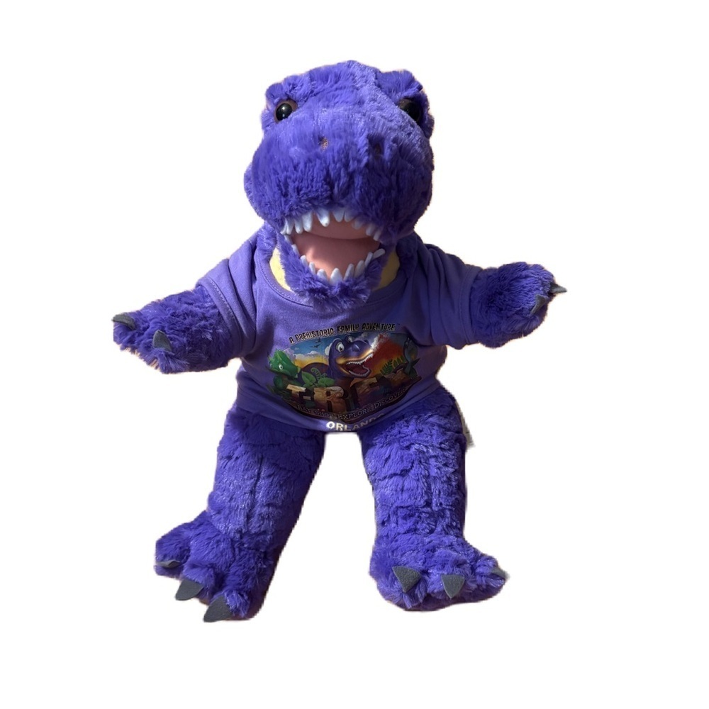 Build a Bear T-Rex Restaurant Plush Dinosaur W/ Shirt Disney Springs Florida